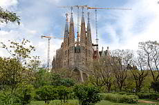 Buildings in Barcelona are beautiful sights and monuments